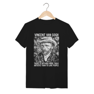 Camiseta Vincent Van Gogh Arte Algodão Premium Unissex